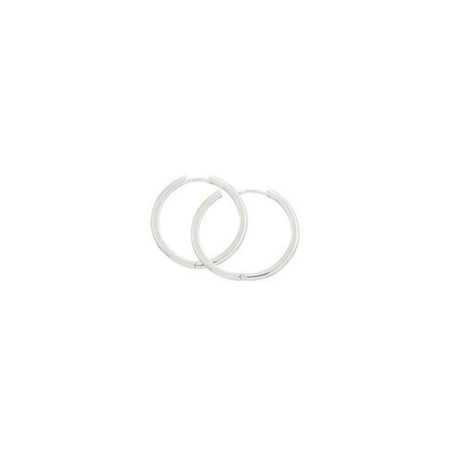 Silver Hoops - 25mm