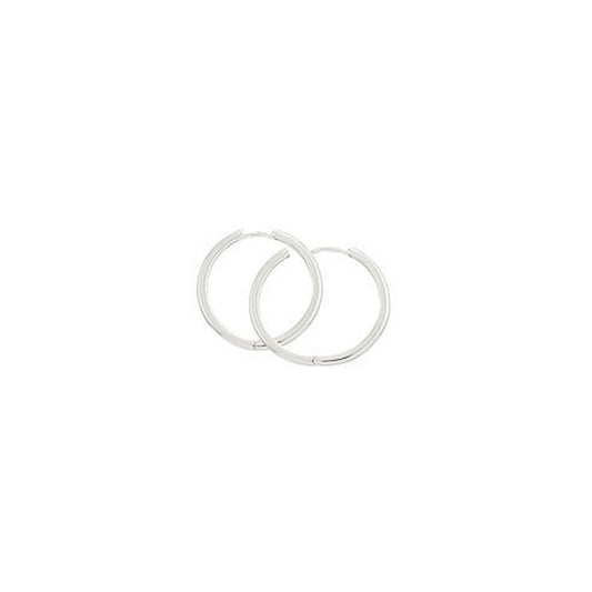 Silver Hoops - 25mm