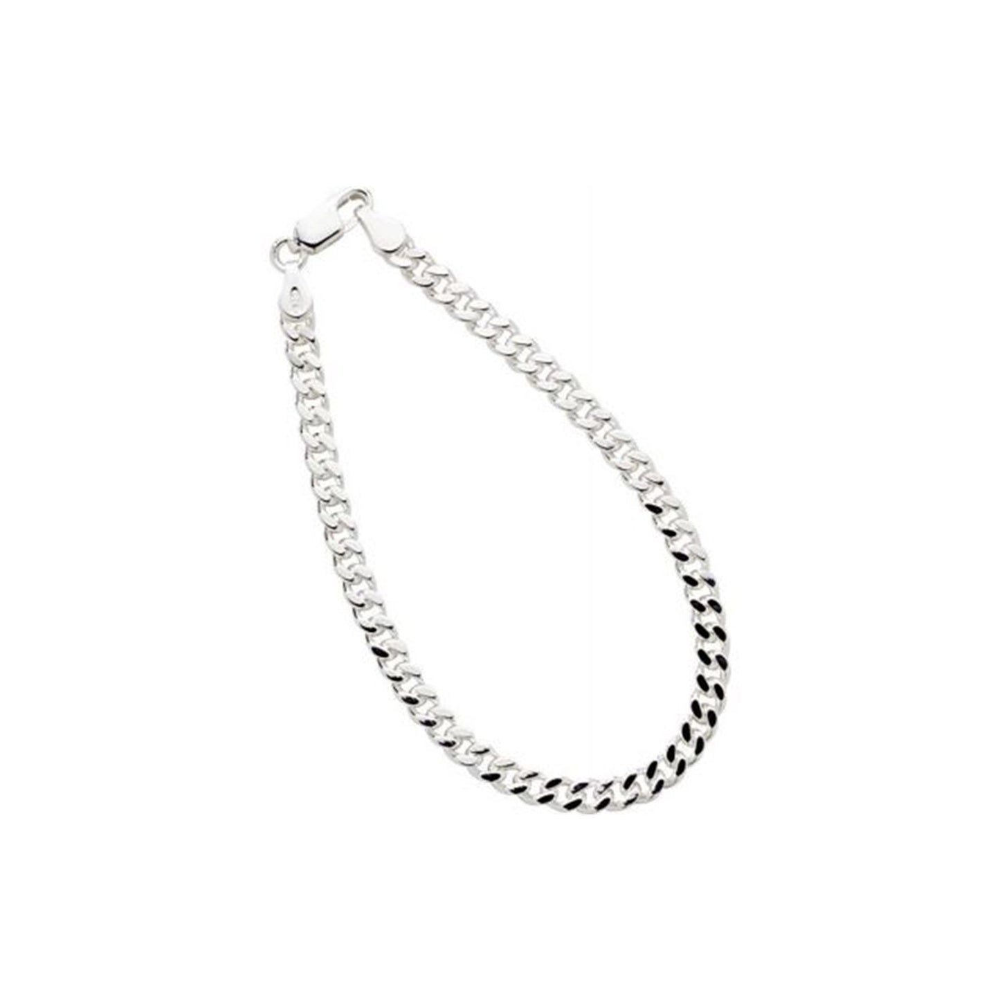 3.8mm Sterling Silver Cuban Bracelet