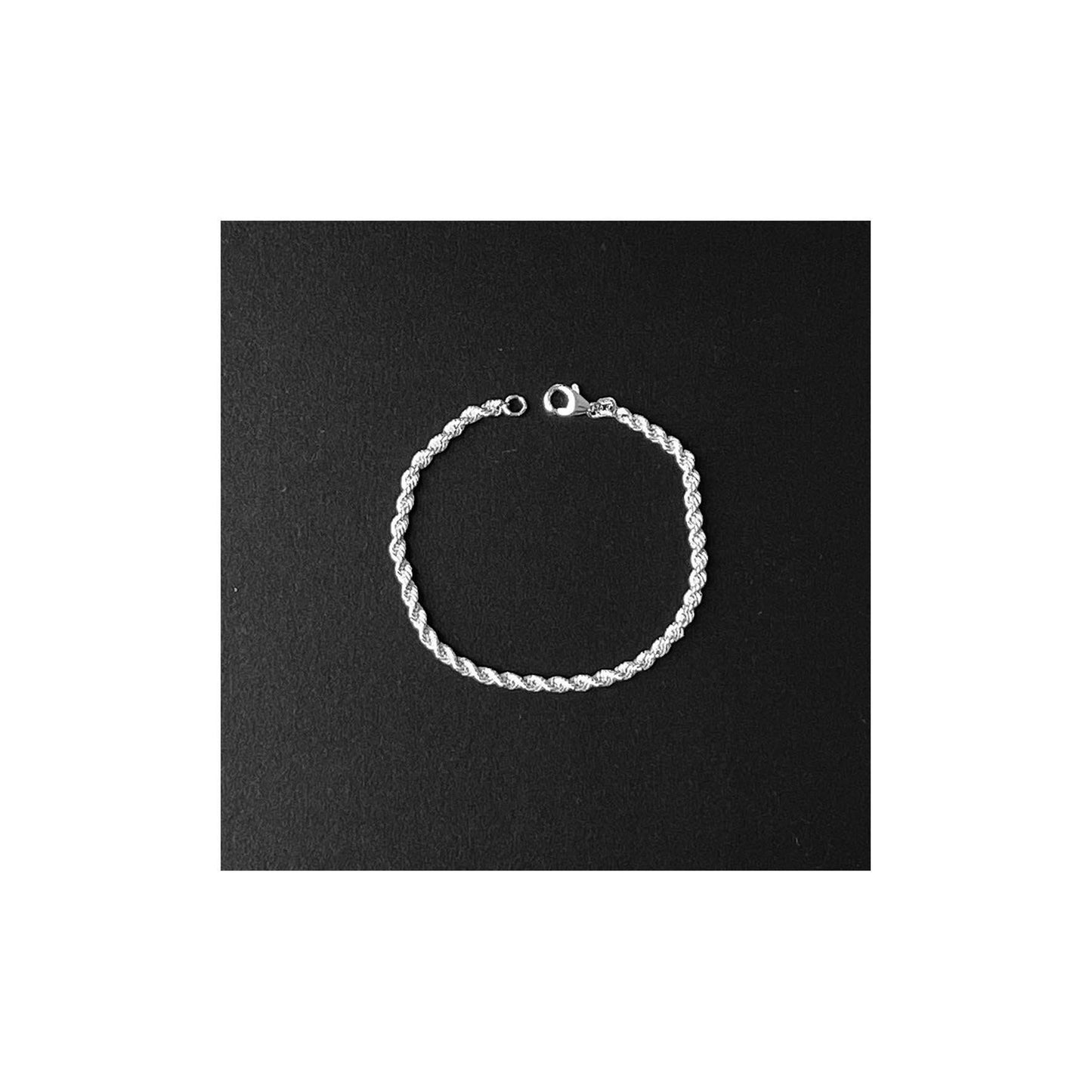 3.2mm Sterling Silver Rope Bracelet