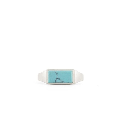 Rectangle Turquoise Ring