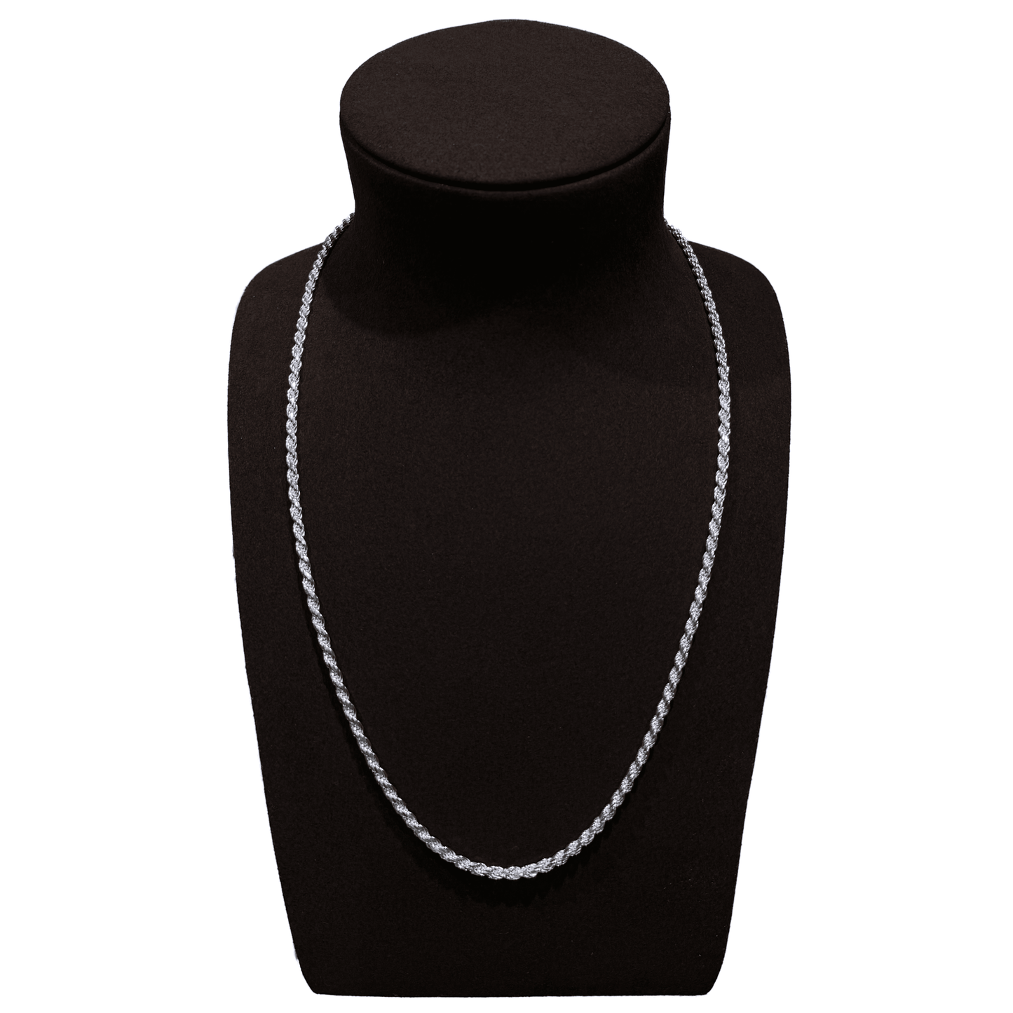 Rope Chain 3.2mm - Sterling Silver - Diamond Cut