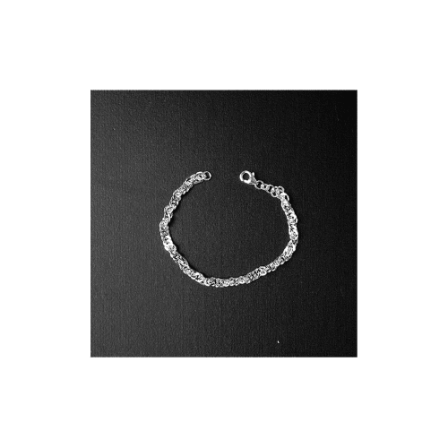 4.7mm Sterling Silver Singapore Bracelet