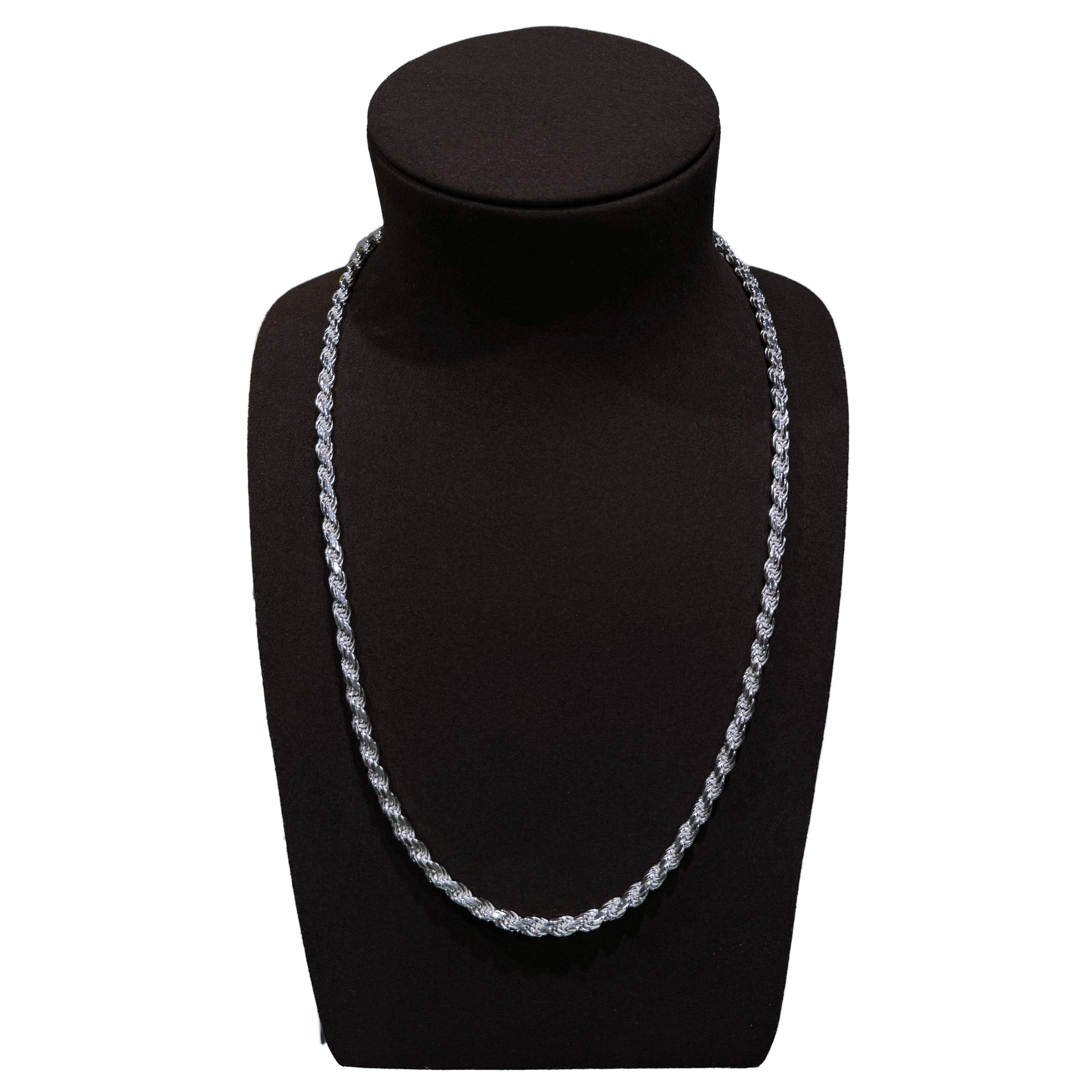 Rope Chain 5 mm - Sterling Silver - Diamond Cut – FUTURSTORE