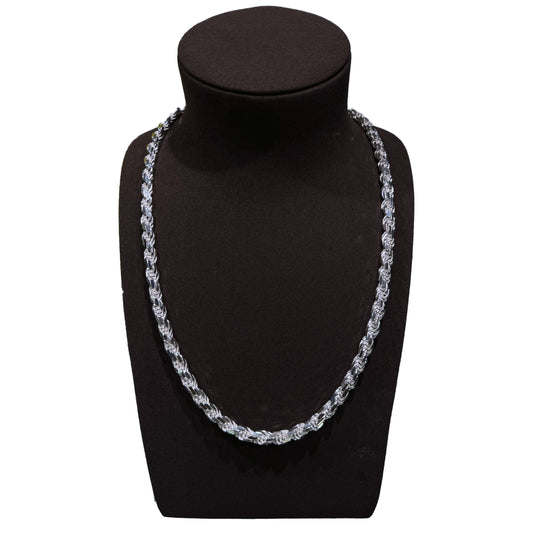 Rope Chain 7 mm - Sterling Silver - Diamond Cut