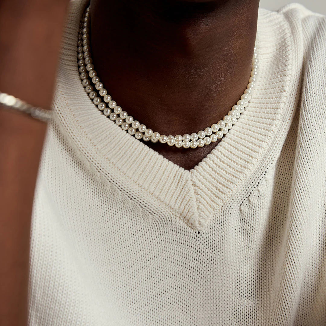 Silver Pearl Necklace