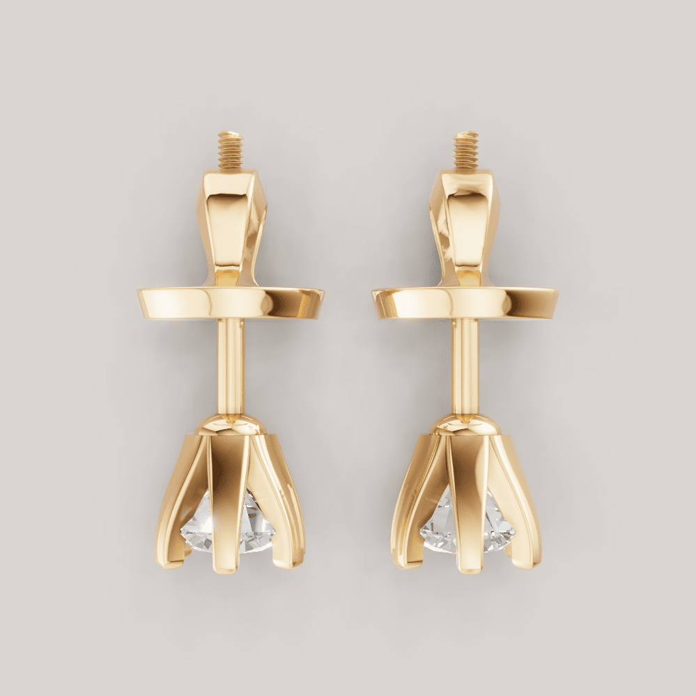 Signature Studs 0,25 ct i gult gull – FUTUR Jewerly