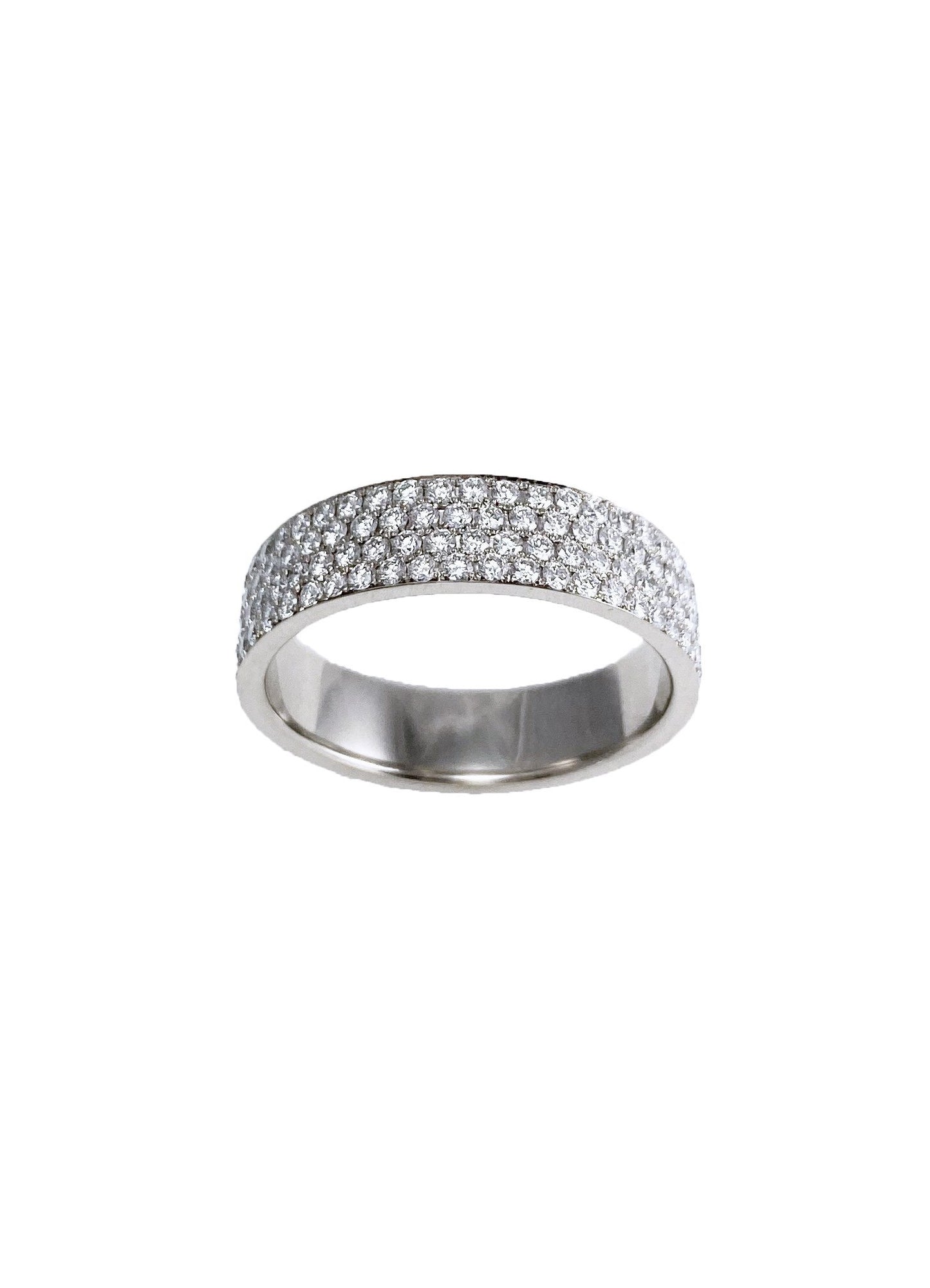 14k White Gold Eternity Ring