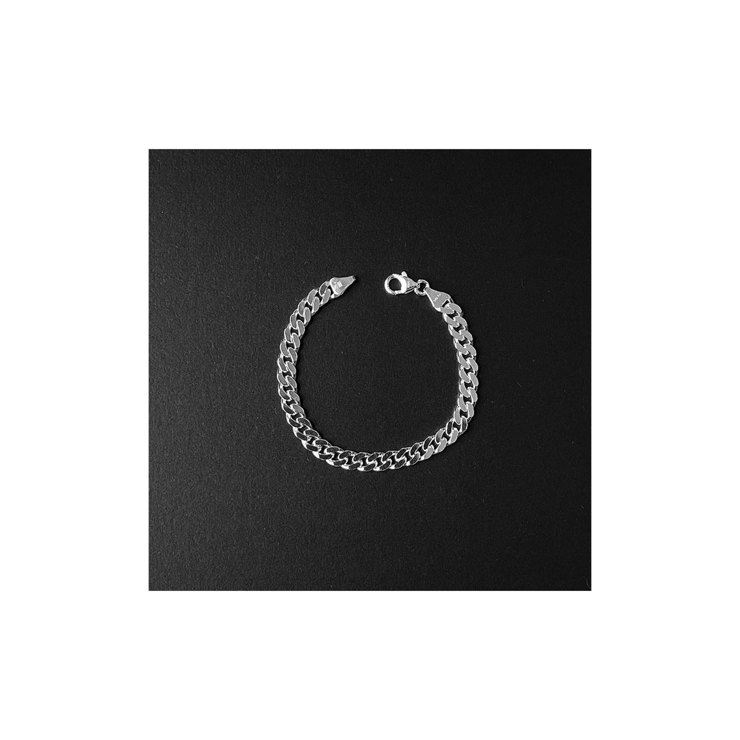 6.8mm Sterling Silver Cuban Bracelet