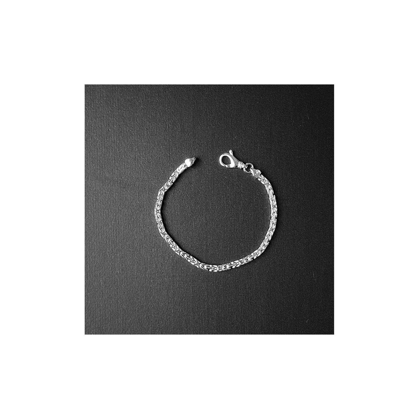 3.2mm Sterling Silver King Bracelet